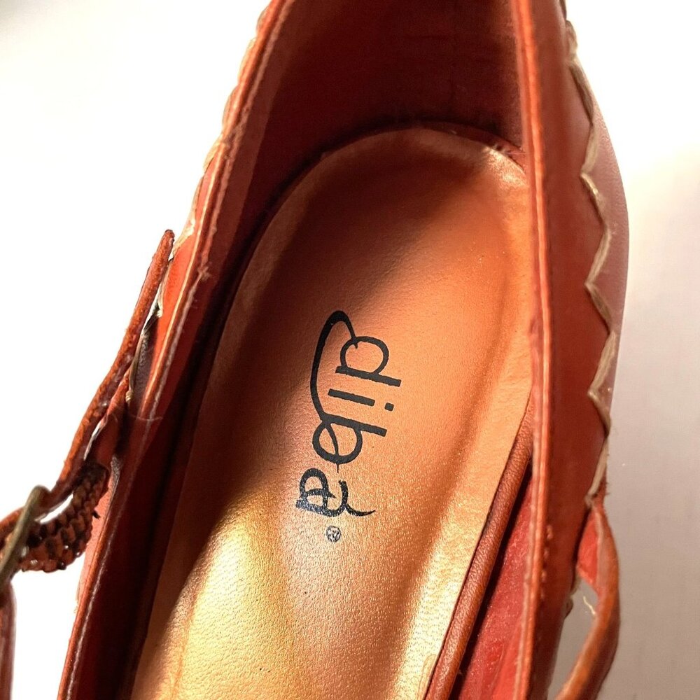 Diba Leather Mary Jane Whip Stitch Modest Stacked Heel - Picture 6 of 9